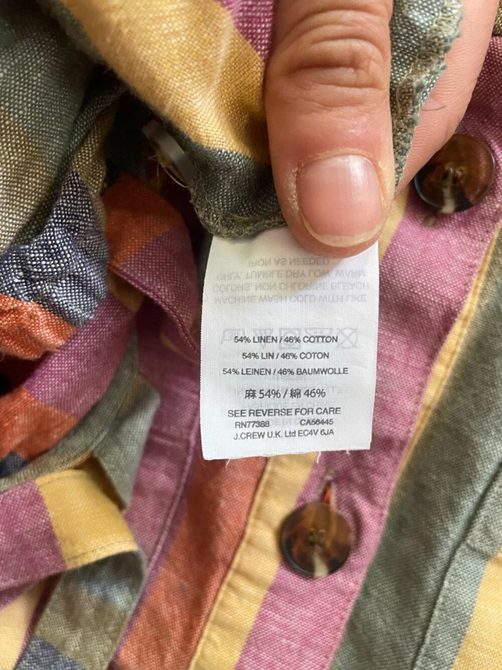 Madewell rainbow cotton-linen 2pc set - Picture 4 of 6